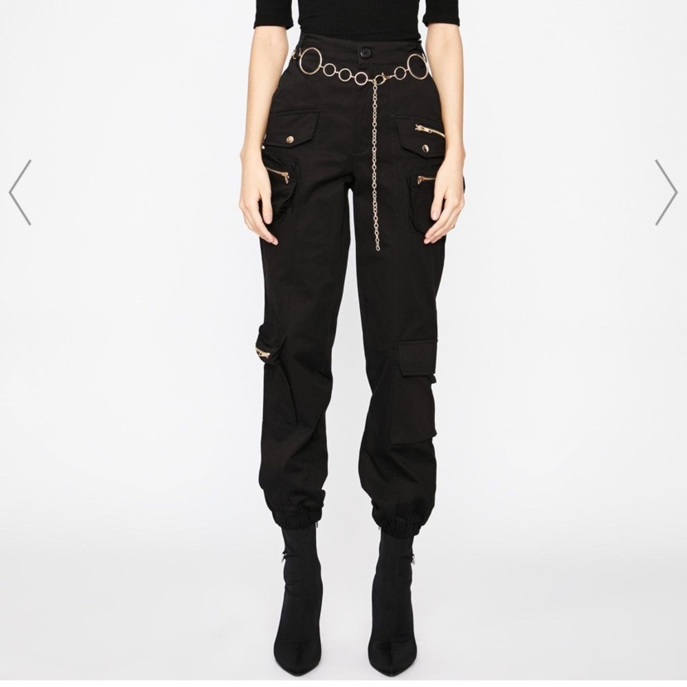 Jogger Cargo Pants with Zipper Pockets